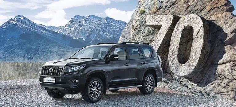 Toyota&nbsp;Land&nbsp;Cruiser&nbsp;Prado доступен в новой<br> серии 70<sup>th</sup> Anniversary